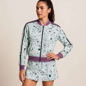 Adidas Originals x Mary Katrantzou Collab Athleisure Jacket Skirt Set Mint XS